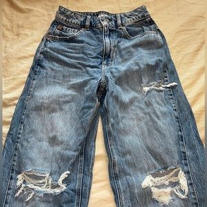 Garage baggy ripped jeans size 1